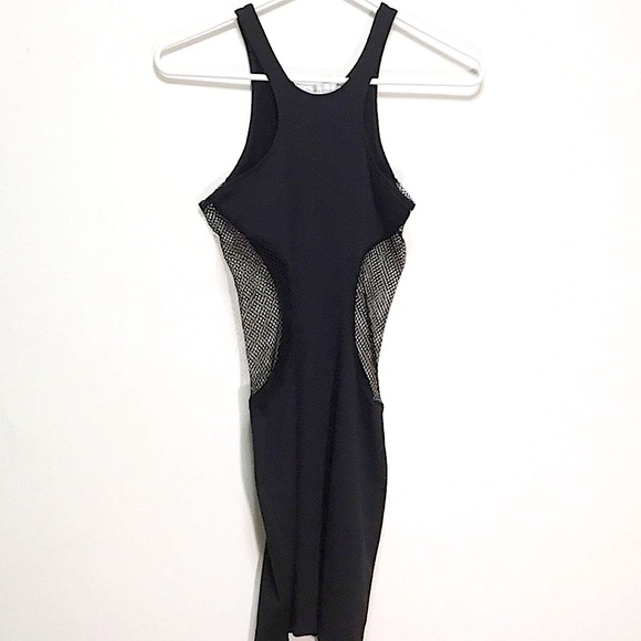 NEW Lovers + Friends Black Fishnet Dress - Picture 4 of 8